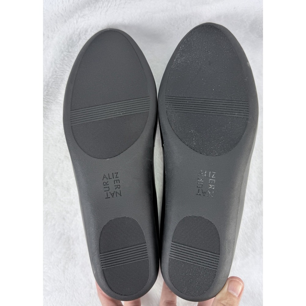 Naturalizer Vivienne Black Leather Ballet Flats Comfort Shoes Women's 8M EUC - Picture 5 of 5